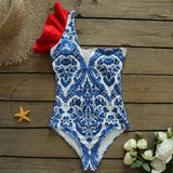 Sexy Solid Yellow One Piece Swimsuits For Female One Shoulder Women Swimwear Push Up Bathing Suits Bodysuits Beach