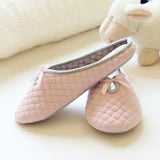 Bowtie Winter Women Home Slippers For Indoor Bedroom House Soft Bottom Cotton Warm Shoes Adult Guests
