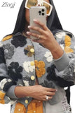 Print Casual Loose Jacket Woman Jacket Bomber Jacket Women Colorblock Coat Women Winter Spring Autumn New Sports