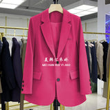 Suit Jacket Woman 2025 Design Sense Korean Version Of The New Fried Street Casual Temperament Trend Small