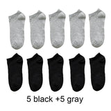 prices 10 Pairs=20pcs Women Socks Breathable Sports socks Solid Color Boat socks Comfortable Cotton Ankle Socks