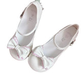 Girl Wind Lolita Shoes Round Head Bow Lo Shoes 2025 New Daily Heel Mary Treasure