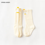 Pair 0 to 24M Cute Fox Baby Sock Non Slip With Grips Cotton Long Socks For Infant Girls Boys Newborn Knee High Socks