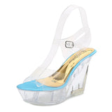 Zingj Korean Poo 10CM Nightclub High Heels Trend Women's Shoes Show Pole Dancing Shoes Crystal