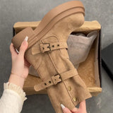 Fashion Two Wear Two-In-One Martin Boots Girl 2025 New Wilderness Wind Pine Cake Thick Bottom Over The Edge Of The Short
