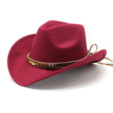 Women Vintage Cowboy Fluffy Hat with Rhinestone Ladies Girls Cowgirl Glitter Hat Cap Headwear for Fancy Dress Cosplay