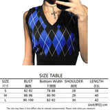 girl Sweater Vest women jumper V Neck pullover Knitted Vests Women y2k Preppy Style Crop Top Autumn 2020 solid