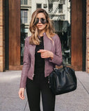 2020 Spring Autumn Fashion Stand Button Women's Jackets Casual Bodycon Solid Long Sleeve Zipper Lady Pilot Jackets