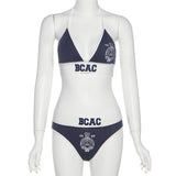 2023 Summer New Women's Fashion Stylish Colored Letter Embroidered Underwear