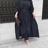 Sleeve Elegant Graceful Solid Color Three-piece