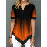 Blouse Fashion 2020 Large Size Tops Women Casual V Neck Shirt Ladies Loose Floral Print Tunic
