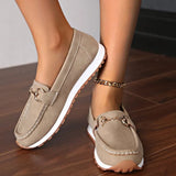 Bean Single Shoes Women's 2025 Autumn New Retro Large-Size Casual Shoes Retro Buffal