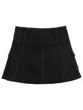 Denim Skate Mini Skirt- Outfit