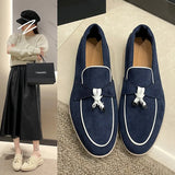 Size 2025 Spring New Round Head Velvet Retro Shoe Sleeve Low Heel Single Shoes Lefu Shoes Direct