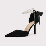 Jane High-Heeled Women Hollow Sharp Tip Sheel 2025 New Summer Strap Fashion High-End Nude