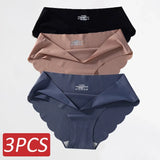 Seamless Silk Panties Women Underwear Sexy Female Underpants Briefs Woman Lingerie Underwear Ice Silk