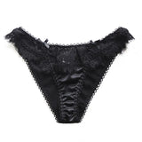 Sexy Eyelashes Lace Panties Women Underwear Low-waist Lingerie Embroidery Breathable Underpants Female G String