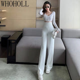 Women pants Women's Autumn New Fashion Loose High Waist Versatile Wide Leg Pants Wear Thin Casual Pants