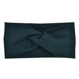 Women Headband Turban Solid Color Girls Knot Hairband Hair Accessories Twisted Ladies Makeup Elastic Hair Bands