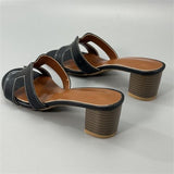 Trend High-Heelish Slippers Summer New Wear Height Display Legs Long Beach Cold