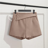 Zingj Female 2024 Spring And Summer New Korean Version High Waist Slim Loose Straight Wide Leg Pants Rice White Casual