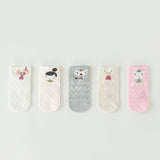 5 Pairs/lot Summer Mesh Socks For Newborns Baby Cute Cartoon Socks For Girls Thin Soft Cotton Boy Child Socks