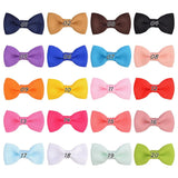 1.3 inches Solid Ribbon Hair Bows With Clip For Girls Mini Hairpins Boutique Barrettes Headwear Kids Hair