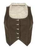 Patchwork Lace Button Down Corset Top- Outfit