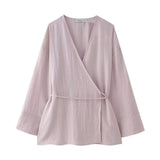 Women's 2025 New Double Flamingo Comfortable Linen And Suit Dress + Pants Set