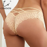 Sexy Panties Women Lace Low-waist Briefs Female Hollow Out Underwear Solid G String Lingerie Transparent