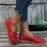 Autumn New Lefu Shoes Casual Shoes Bean Shoes Large Size Women's Shoes Flat Heel Elderly Mother Shoes Women's Single