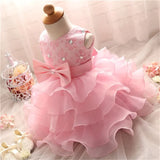 Baby Girl Dress 1st Birthday Party Dress For Girl Princess Dresses Big Bow Infant Christening Clothes Toddler Girl