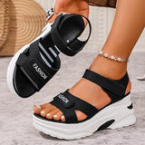 Sports Sandals Women Wear 2025 New Summer Drill Thick Bottom Magic Stick Soft Bottom Roman Beach
