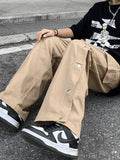 Buttoned Pocket Patch Cargo Pants- Outfit