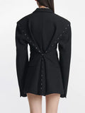 Goods Personality Breasted Splicing Small Suit 2025 Spring New Fashion Design Sense Loose Versatile Suit Jacket
