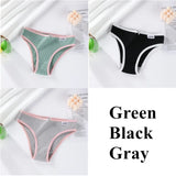 Women Cotton Underwear Panties Female Sexy Briefs Low Waist Pantys Set Seamless Solid Color Intimate Lingerie for Girl