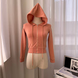 Up Hoodie Women Sweetshirt Sportwear Hoody Brandy Tops Women Spring Outdoor Pink Hoodies Sweatshirt Woman Yoga