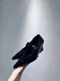 Zingj Mengling With The Same 2023 Shoes Fairy Shoes With Skirt Rich Daughter Shoes Wedge Heel White Single Shoe Pointed Maggie
