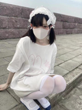 Kawaii Cartoon Print Women T-shirt Loose Casual All Match Tee Shirts Femme Summer Grunge Japanese Tshirts Y2k