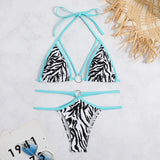2023 Sexy New Striped Drawstring Strap Split