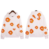 Trendy Sports Shirt Hip-Hop Wood Cotton Printing Suit High Street Loose Hooded Sweater Casual