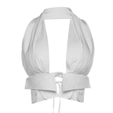 Summer Fashion Trend Women's New Hanging Neck Hollow Repair Inside A Small