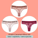 Floral Lace Underpants Women Thong Lingerie Sexy Panties Perspective Underwear Panties Solid Briefs For Female