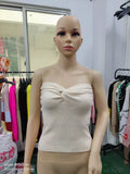 Zingj Base Base Kink Knit Sling Short Tight Back Sexy Play-Outfit