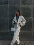 Large Collar Wool Crop Coat-Outfit