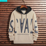 Fake Two-Piece Men Hoodies Trend Japanese Loose Wild Fashion Long-Sleeved Men Autumn Thin Hoodies for
