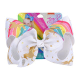 inch JoJo Bows JoJo Siwa Unicorn Grosgrain Ribbon Bow For Girls Handmade Hair Clips Barrettes Headwear Hair Accessories