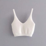 White Knit Fuzzy Three Piece Set-Outfit