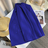 2025 New Fragrant Taro Purple High-End Temperament Pop Blazer Female Korean Version Of Casual