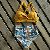 High Waist Bikini 2021 Halter Swimwear Women Swimsuit Female Bikini Set Bodysuit Bathing Suit Summer